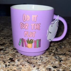 Lavender "Do It For The Plot" Book Lover Mug